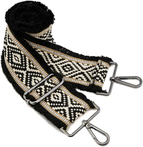 Miniatura 70 de ZOOEASS Hebillas de níquel Correa ancha para el hombro ajustable de repuesto para cinturón de pistola, hebilla de guitarra estilo bandolera