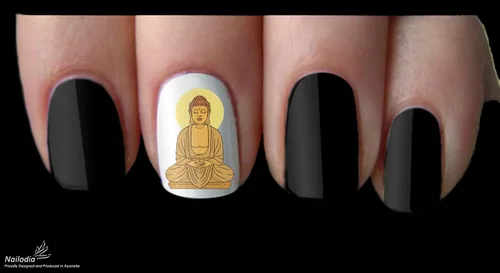 Miniatura 6 de Adhesivo decorativo para uñas de Buda y budismo