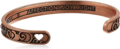 Miniatura 2 de Alex and Ani Pulsera Love Rafaelian de oro rosa, Latón