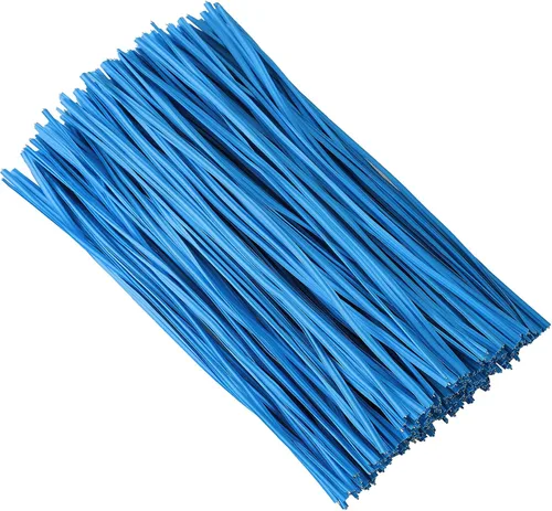 Miniatura 10 de Tangyinrd 300 lazos de plástico rojo de 5 pulgadas, bridas para cables, para bolsos, herramientas de jardinería