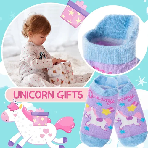 Miniatura 3 de Baby Girls Boys Toddlers Grips Socks Kids Non Slip Anti Skid Ankle Cotton No Show Socks with Grippers