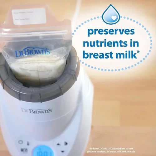 Miniatura 6 de Dr. Brown's Natural Flow MilkSPA - Calentador de leche materna y biberones con almacenamiento y recolección de leche materna, 4 onzas (paquete de 4)