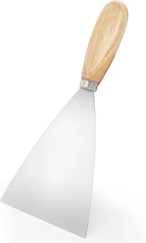 Cuchillo de masilla, raspador de metal de 3 pulgadas, cuchillos de mango de madera para paneles de yeso, calcomanías, papel de pared, parches,