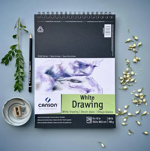 Miniatura 2 de Canson Artist Series Papel de Dibujo, Bloc con Espiral de Alambre, 9x12 pulgadas, 24 Hojas (80lb/130g) - Papel de Artista para Adultos y Estudiantes