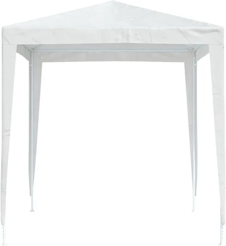Miniatura 6 de vidaXL vidaXL - Tienda de campaña para fiestas, tienda de campaña al aire libre con techo, glorieta de patio con marco de acero, sombrilla de Blanco