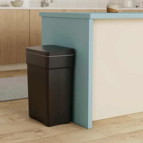 Miniatura 2 de BestOffice Bote de basura automático de 13 galones para cocina, sin contacto, de alta capacidad, con tapa, para dormitorio, baño, hogar, oficina, 50