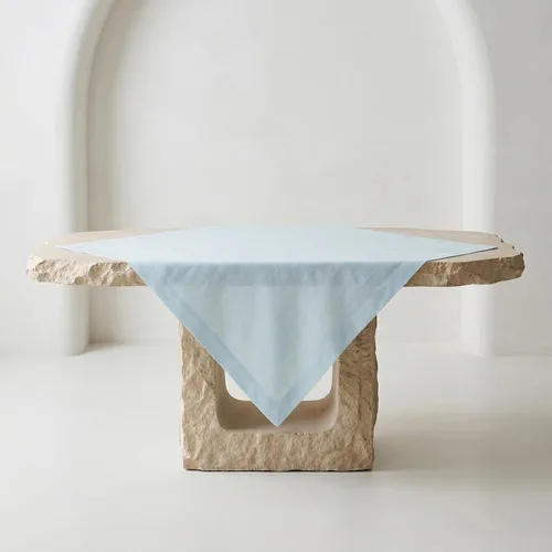 Miniatura 52 de Solino Home Mantel cuadrado de lino rojo de 52 x 52 pulgadas, mantel Fete de lino 100% puro, lavable a máquina para el 4 de julio