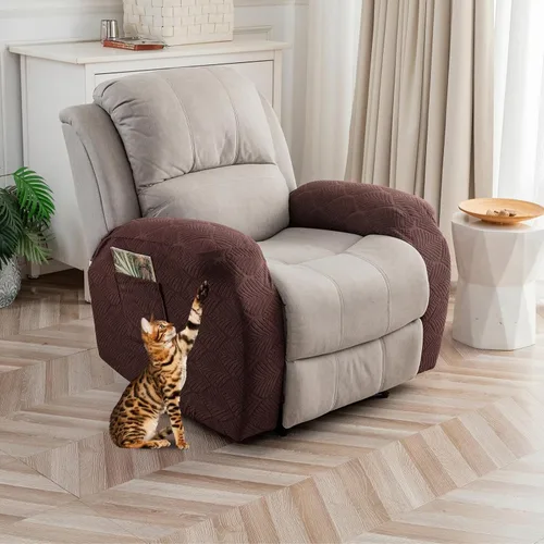 Miniatura 46 de Funda para Silla Reclinable 100% Impermeable, 1 Pieza Fundas Elásticas para Sofá Reclinable Lavables para Silla Reclinable para Mascotas, Perros