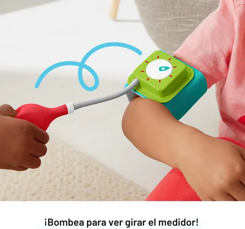 Miniatura 4 de Fisher-Price Juego de simulación médica para preescolares de 7 piezas, bolsa de médico, juguetes de disfraz para niños a partir de 3 años