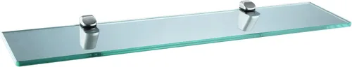 Miniatura 8 de XVL Estante de cristal de baño de 14 pulgadas, níquel cepillado GS3003A