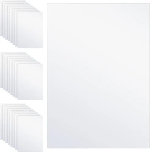 Outus 24 hojas de papel adhesivo holográfico, hojas de laminado holográfico, láminas de superposición transparente, laminación adhesiva de vinilo de