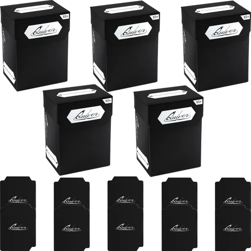 Miniatura 9 de Quiver Time Más de 100 bloques de cartas coleccionables estándar para MTG Deck y otras tarjetas TCG, juego de 5 cajas de cartas Commander con 2 rojo