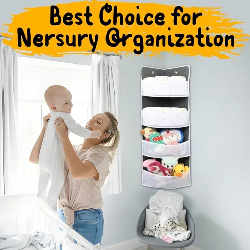 Miniatura 7 de Ofiray-home Estante esquinero suave Organizador colgante seguro Almacenamiento de pared apto para niños para artículos diversos, juguetes