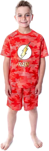 Miniatura 5 de DC Comics - Conjunto de pijama de 2 piezas para niño, diseño de camuflaje digital