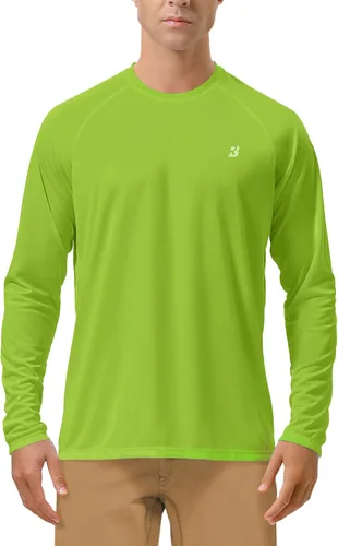 Miniatura 31 de Roadbox Camisas de Protección Solar UV UPF 50+ para Hombres Manga Larga SPF Rash Guard para Pesca Senderismo Natación Correr 2 Pack - blanco