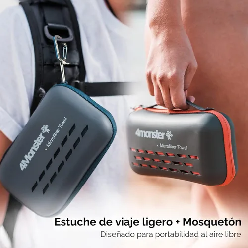 Miniatura 6 de 4Monster Toallas de camping súper absorbentes, toalla de viaje de microfibra de secado rápido, ultra suave, compacta, toalla de gimnasio para nadar