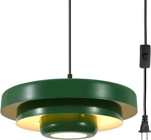Miniatura 9 de Lámpara colgante industrial de metal negro, lámpara colgante vintage para isla de cocina, lámpara colgante ajustable para techo, para isla