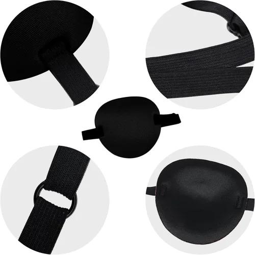 Miniatura 5 de 2 piezas, parche para los ojos, parches médicos para ambliopía, parche para ojos perezosos, parche ocular ajustable, para ojos izquierdo o derecho
