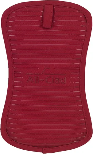 Miniatura 2 de All Clad Textiles Agarradera de ollas de silicona y sarga 100 % de algodón pesado Chili