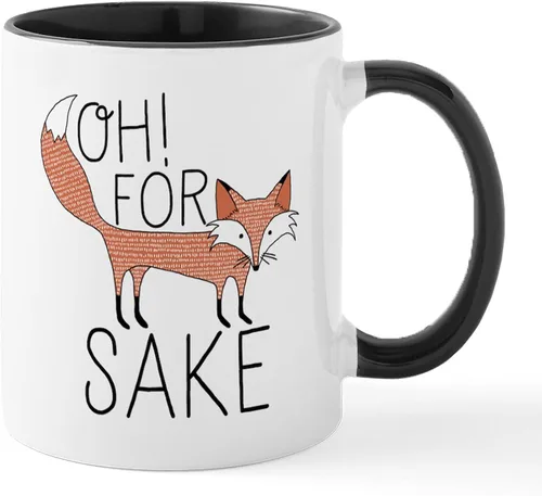 Miniatura 23 de CafePress Taza de café de cerámica For Fox Sake de 11 oz (11.0 fl oz)