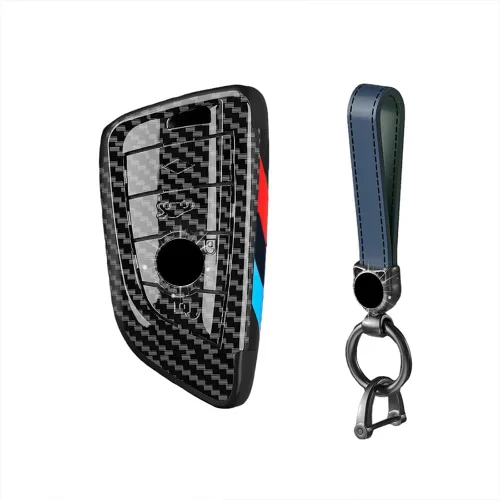 Miniatura 18 de Smart Remote Key Case Funda protectora para BMW 2 5 6 7 X1 X2 X3 X5 X6 Series con llavero