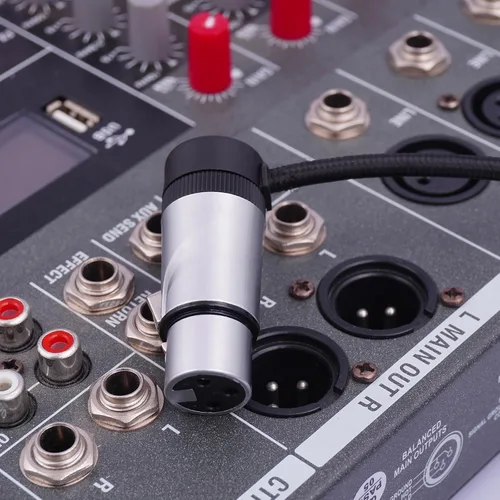 Miniatura 7 de Conectores XLR de 3 pines, enchufes XLR de 3 pines macho/hembra para micrófono de audio, conector de enchufe de cable de micrófono de audio, 1 macho