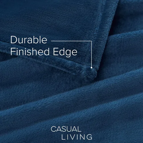 Miniatura 6 de CASUAL LIVING Manta de Vellón Tamaño King/Cal King Esponjosa, Suave, Cálida, Acogedora, Mantas de Cama para Decoración de Dormitorio, Felpa, Gruesa