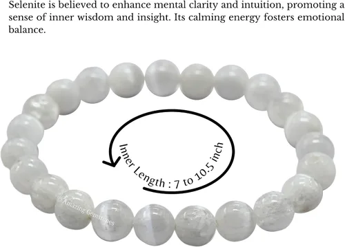 Miniatura 602 de Amazing Gemstone Crystal Bracelet for Women Men's Gifts - Protection Healing Crystal Bracelet - 8mm Gemstone Beaded Stretchable Bracelet Pulseras