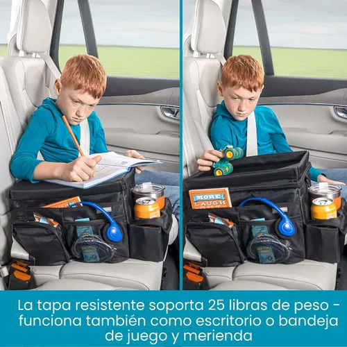 Miniatura 5 de High Road CarHop Organizador de Asiento Trasero para Niños y Organizador de Asiento de Pasajero para Adultos - Enfriador de Asiento de Carro