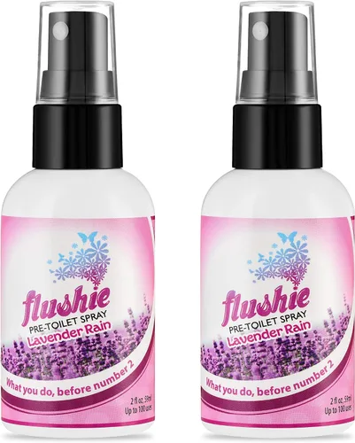 Miniatura 28 de Flushie - Aerosol preinodoro para desodorante de olores de inodoro... (lavanda, paquete de 2)