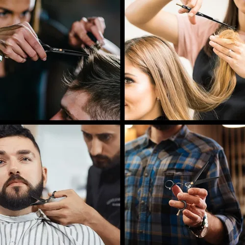 Miniatura 6 de CIICII Tijeras de corte de cabello, juego de tijeras profesionales de pelo de 6.5 pulgadas