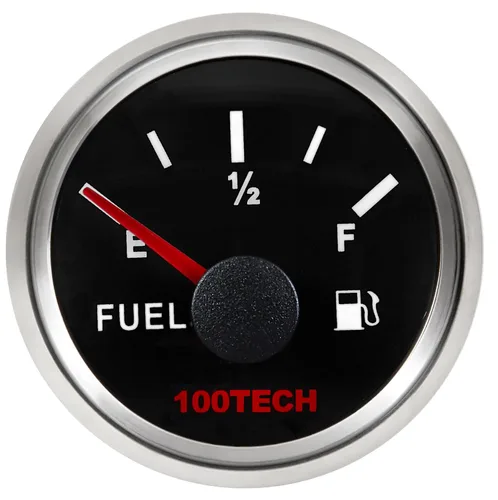 Miniatura 12 de 100TECH Medidor de Combustible 0-30 ohms Medidor de Nivel de Combustible Marino Impermeable 52mm 2-1/16"" Medidor de Combustible Diesel
