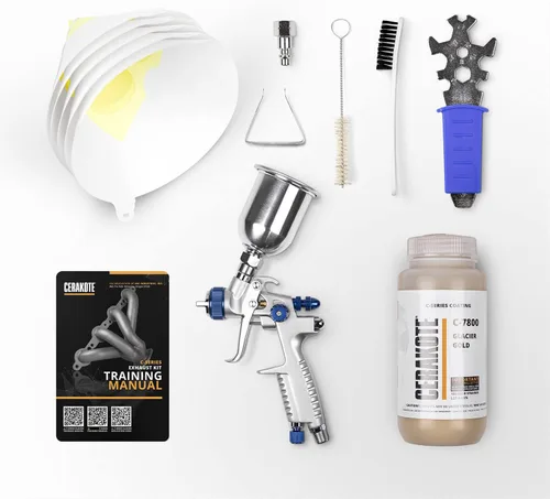 Miniatura 9 de CERAKOTE® Kit de revestimiento negro Glacier (C-7600 16 oz.) - Todo lo necesario para rociar Cerakote - Curado al aire - Revestimiento de cerámica