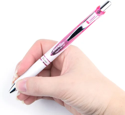 Miniatura 5 de Pentel EnerGel Pearl RTX, 0.028 in, tinta negra, caja de 12 (BL77PWP-A)