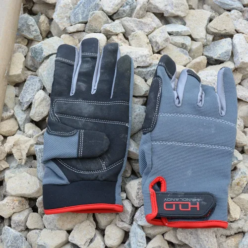 Miniatura 7 de HANDLANDY Guantes de trabajo para hombre y mujer, guantes de trabajo de mecánicos de uso general con pantalla táctil, guantes de trabajo flexibles