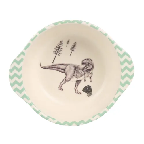 Miniatura 5 de Shopwithgreen - Juego de 7 piezas de fibra de bambú para niños: platos, tazones, tazas, cucharas y tenedores; vajilla con diseño de dibujos