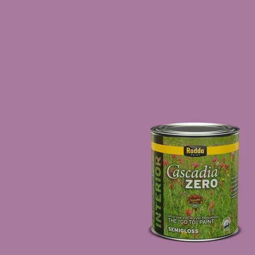 Miniatura 76 de Rodda Paint CASCADIA ZERO - Pintura plana e imprimación para interiores en uno, cuarto de galón, rosa Mullen
