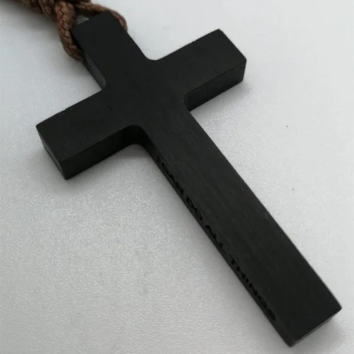Miniatura 4 de Simple Wooden Cross Pendant Necklace for Men & Women Prayer Spiritual Religious Christian Jewelry