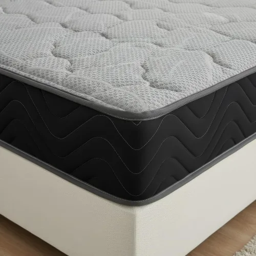 Miniatura 5 de Colchón híbrido individual de 8 pulgadas, cama firme en una caja con capa cómoda de espuma viscoelástica y bobinas en bolsillos Enfriamiento
