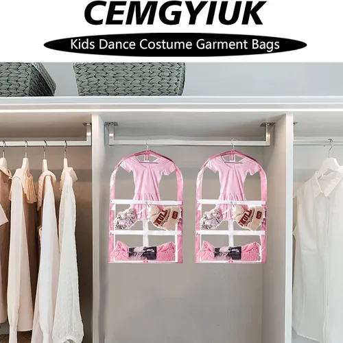 Miniatura 6 de Bolsa de ropa colgante impermeable, bolsas de ropa de 35 pulgadas para colgar ropa, bolsas de ropa para almacenamiento de viajes, bolsa de ropa