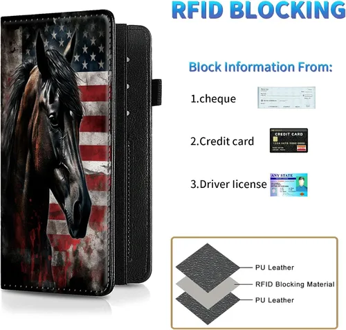 Miniatura 82 de Funda para chequera para hombres y mujeres, cartera de cuero RFID con ranuras para tarjetas de crédito, soporte de cheques duplicados personales