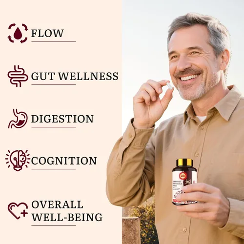 Miniatura 5 de Lumbrokinase 100 mg (Actividad máxima 1,000,000 LKU), Nattokinase 100 mg-2,000 FU de actividad y arroz de levadura roja 300 mg, suplemento