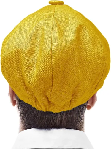 Miniatura 4 de Gorra de Manzana 100% Lino Snap Front Newsboy Drivers Cabbie Gatsby para hombre
