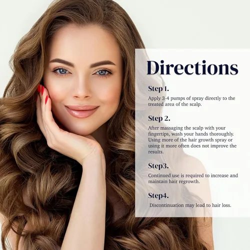 Miniatura 6 de FUZYAT 5% Spray de Minoxidil para Hombres y Mujeres, Minoxidil para el Crecimiento del Cabello en Mujeres, Spray de Minoxidil para el Crecimiento