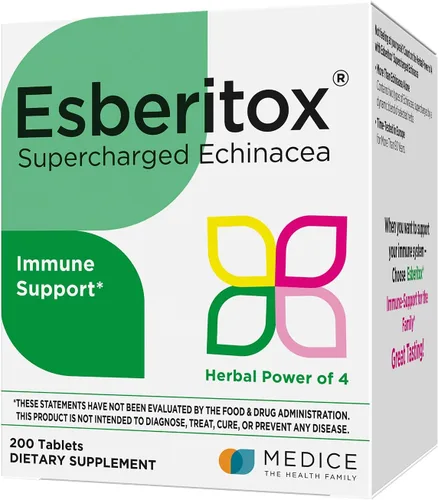 Echinacea supercargada – 200 tabletas – Suplemento de hierbas de apoyo inmunológico con raíz de índigo silvestre y equinácea púrpura – Clínicamente