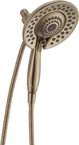 Miniatura 15 de Delta Grifo Cabezal de Ducha de Mano Dual 2-en-1 In2ition Touch-Clean de 5 Chorros con Manguera, Bronce Veneciano 58569-RB-PK