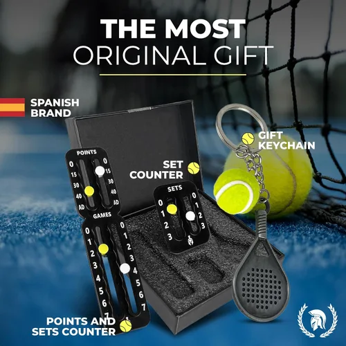 Miniatura 6 de Tenis y pádel puntuación para raquetas ultraligero adhesivo 3M Rastreador de puntuación de raqueta de tenis y juego de marcador imprescindible