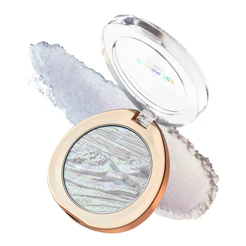 CHARMACY Paleta de maquillaje Chameleon Glitter Highlighter, iluminador de contorno de color crema brillante, iluminador iluminador de larga