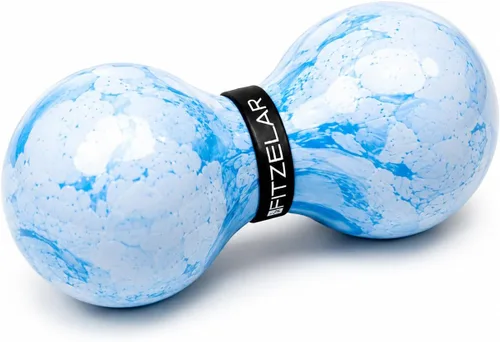 FITZELAR Bola de masaje doble Lacrosse para liberación miofascial, Certificación SGS, masaje de tejido profundo para cintura, espalda, pies, terapia