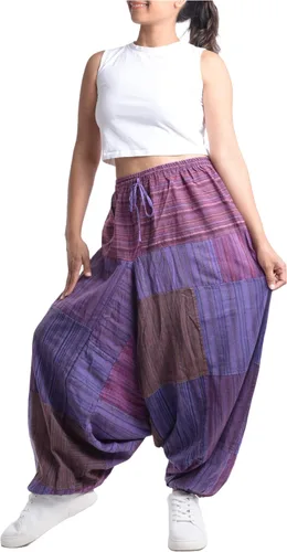 Miniatura 5 de PEACH PEBBLE Pantalones Harem 100% algodón, pantalones bohemios de yoga hippie
